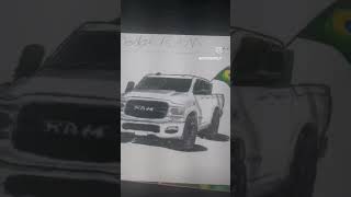 dodge RAM 2500 automobile drawing dodge dodgeram art [upl. by Nazarius]