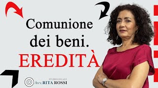 Leredità tra coniugi in comunione dei beni [upl. by Ehc]