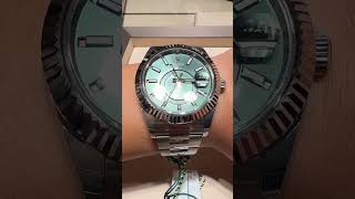 Rolex SkyDweller  Mint Green watch rolex luxurywatches [upl. by Randell]