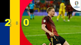 Belgium🇧🇪 vs Romania🇷🇴 2 0 HIGHLIGHTS  UEFA EURO 2024  Kevin de Bruyne amp Youri Tielemans goal [upl. by Amled465]