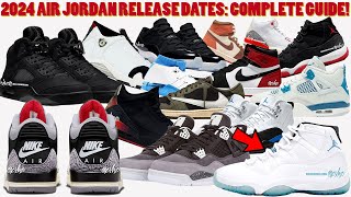 2024 AIR JORDAN RELEASE DATES COMPLETE GUIDE ✅ [upl. by Imas]