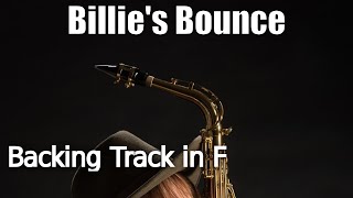 Billie’s Bounce F  Play Along  Bebop Backing Track [upl. by Relyhcs967]