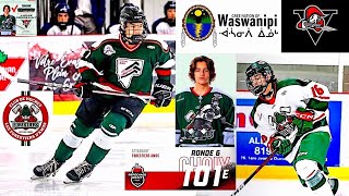 Lucas Perreault Cree  QMJHL Indigenous Hockey Player  Cree Nation Of WaswanipI [upl. by Korney]