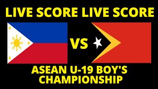 🔴 LIVE SCORE  FILIPINA VS TIMOR LESTE  AFF U19 2024 [upl. by Madalyn868]