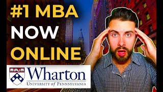 1 Ranked MBA Program To Be Offered ONLINE  Wharton Online MBA [upl. by Roydd]