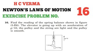 HC VERMA NEWTONS LAWS OF MOTION EXERCISE PROBLEM NO 16 [upl. by Burnside52]