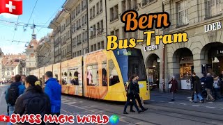 CH  Bern Trolley Bus  Tram Switzerland 🇨🇭 Obus 🚍 4K HDbus Switzerland bussimulator [upl. by Dunn]