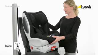 hauck Varioguard Plus Car Seat Isofix Installation [upl. by Oinotna]