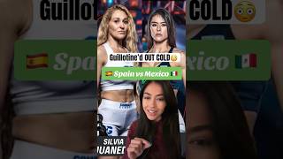 GUILLOTINA LOCA🇲🇽 La Loba Acosta in Mexico vs Spain Combate Global MMA Fight  Womens Fight [upl. by Elrem746]