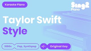 Taylor Swift  Style Karaoke Piano [upl. by Ireg]