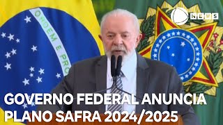 Governo federal anuncia Plano Safra 20242025 para a agricultura familiar [upl. by Eisteb5]