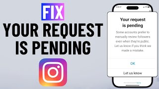 FIXED Your Request Is Pending Error on Instagram [upl. by Htieh]