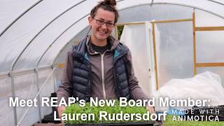 REAP Board Welcomes Lauren Rudersdorf [upl. by Tehcac]