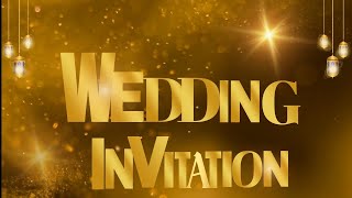 Modern Wedding Invitation Card Video 2024  E invitation Card For Wedding [upl. by Weed]