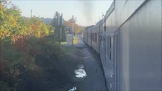 Riding Behind NKP 765 Through Fall Colors on the Indiana Northeastern Railroad 10202024 [upl. by Ayanal]