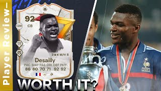 Stay Away From This Card 92 Rated Golazo Icon MARCEL DESAILLY Player Review\Evolutions EA FC24 [upl. by Annerb]