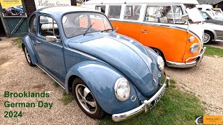 Brooklands German Day 2024 VW Beetles [upl. by Ahsemo]