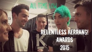 Sophie Eggleton chats to All Time Low at the Kerrang Awards 2015 [upl. by Denman581]