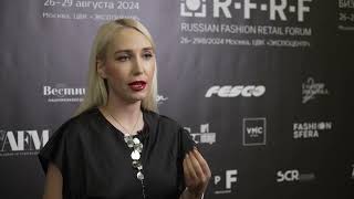 БЛИЦИНТЕРВЬЮ  АННА СКОРОХОДОВА Trendspeopleru  Бизнесфорум RFRF на выставке дизайна и моды СРМ [upl. by Acirea]