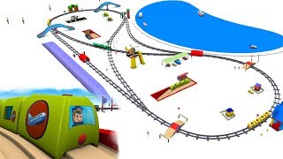 chu chu train  trains for children  Train for kids  Toy Trains  Kids Railway  Toy Factory [upl. by Nwahsyd]