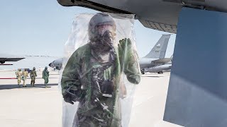 Scary Way US Air Force Pilots Enter Contaminated Plane Inside Plastic Bag [upl. by Worthy221]