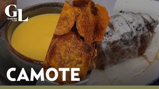 3 recetas sanas y baratas con CAMOTE amarillo Crema chips y camote dulce al horno [upl. by Htiek]