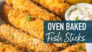 Homemade Crispy Fish Sticks [upl. by Udele839]