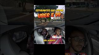 estudantes que viram Uber e 99 viral motoristadeapp uber 99driver 99pop indriver perigo fyp [upl. by Yzdnil]