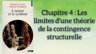 Lacteur et le système Michel Crozier et Erhard Friedberg Chapitre 4 [upl. by Dhu]