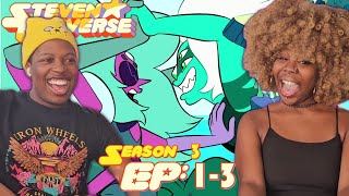 ALEXANDRITE VS MALACHITE Steven Universe Season 3 Episodes 13 FIRST TIME REACTION Gem Drill [upl. by Etnahc]