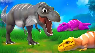 Giant Black TRex to the Rescue Saving Spinosaurus amp Dinosaurs in Epic Jurassic Adventure [upl. by Jabon142]