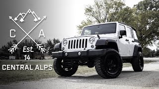 Lifted White 2014 Jeep Wrangler JKU  Central Alps [upl. by Dumond71]