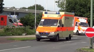 PTZ 10 FeuerwehrRettungsdienst Duisburg zum MANVAlarm nach Ratingen [upl. by Irrehs]