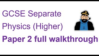 GCSE Physics Separate  2023 Paper 2 walkthrough [upl. by Cohby]