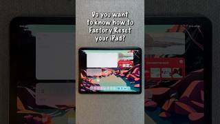 How to Factory Reset your iPad [upl. by Yraek]