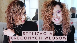 JAK STYLIZOWAĆ KRĘCONE WŁOSY 🌸 Technika i wskazówki [upl. by Abigael]