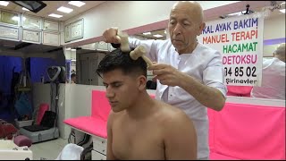 ASMR Face Massage Back Massage and Shoulder Massage By Pink Barber [upl. by Il]