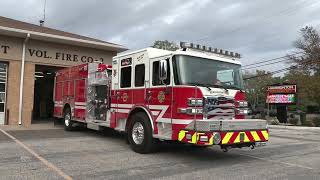 New Pierce fire truck at Hammonton Independent Volunteer Fire Company Station 2 [upl. by Oek]