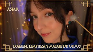 ⭐ASMR LIMPIEZA EXAMEN y MASAJE de Oídos 👂Sub Hora de Dormir con la Doctora Noa [upl. by Nnaitsirhc]