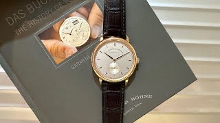 名表TV朗格Saxonia 小三針18K 红金 37MM 手上鏈 216032A Lange amp Sohne Saxonia Thin 18K Rose Gold 37mm [upl. by Brigitta759]