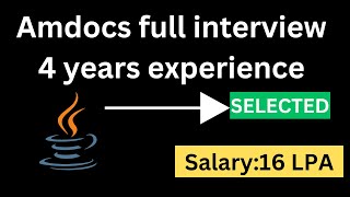 Amdocs full interview 4 years experience  Spring boot  microservices  core java developer [upl. by Vasiliki]