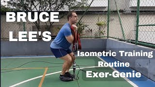 Bruce Lees Isometric Training Routine Using ExerGenie [upl. by Durwyn]