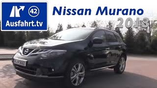 2013 Nissan Murano 25 dCi Executive schwarz  Probefahrt  Test  Fahrbericht  Review [upl. by Chadwick]