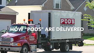 How quotPODSquot containers are delivered  Really Easy TightSpace Delivery [upl. by Thetos194]