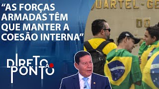 Mourão “Deveríamos ter recolhido manifestações assim que perdemos eleição”  DIRETO AO PONTO [upl. by Thesda127]