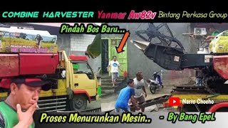 Combine Harvester  Yanmar Aw 82V Bintang Perkasa Group  Pak Tua Pindah Bos Baru [upl. by Kristan]