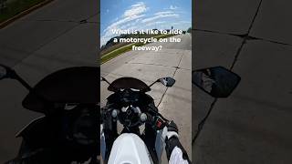 What Is It Like Riding A Motorcycle On The Freeway ninja400 motorcycle shorts biketok [upl. by Zilada951]