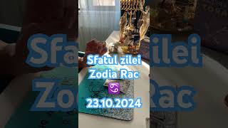 Sfatul zileizodia Rac ♋️ tarot zodii horoscop zodie cariera love rac [upl. by Sitnerp]