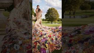 Isha Ambani in a sari gown that took 10000 hours to complete for MetGala  Vogue India [upl. by Durgy]