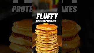 The TASTIEST Fluffy Protein Pancakes 62g Protein Per Serving 🔥🥞 gymfood proteinpancakes [upl. by Nylirehc]